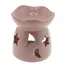 Vas aromaterapie din ceramica model celest cu baza rotunda, roz - 7,5cm
