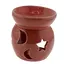 Vas aromaterapie din ceramica model celest rotund, rosu - 7,5cm