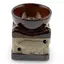 Vas aromaterapie din ceramica model elefant mat bej, maro - 8cm