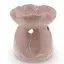 Vas aromaterapie din ceramica model frunza, roz - 8,5cm