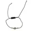 Bratara reglabila cu snur negru Aventurin, 8mm