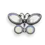Brosa fluture cu Opalit, 44mm
