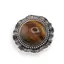 Brosa rotunda cu Ochi de tigru, 45mm