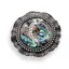 Brosa rotunda cu Scoica Abalone, 45mm