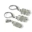 Set cercei cu agatatoare si pandantiv Acvamarin discuri fatetate, 6-8mm