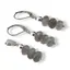 Set cercei cu agatatoare si pandantiv Labradorit discuri fatetate, 7-8mm