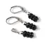 Set cercei cu agatatoare si pandantiv Turmalina neagra discuri fatetate, 5mm