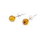 Cercei cu surub chihlimbar 6mm cu argint 925, miere