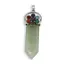 Pandantiv Aventurin sabie cu 7 chakre floare, 65mm