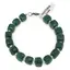 Bratara Aventurin dark cuburi fatetate 8-9mm si Cristal de stanca discuri fatetate 3mm