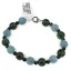 Bratara Angelit, Ochi de tigru verde sfere 8mm si Agat negru sfere 4mm