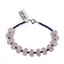 Bratara Cuart roz discuri fatetate 10mm si Lapis Lazuli discuri 3mm