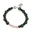 Bratara Ochi de tigru verde sfere 8mm, Onix mat si Coral roz sfere 6mm