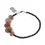 Bratara Turmalina neagra sfere fatetate 3mm, Aventurin Rosu si Opal roz discuri fatetate 8-12mm
