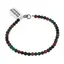 Bratara Malachit sfere fatetate si Goldstone sfere, 4mm
