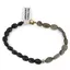 Bratara Turmalina neagra si Labradorit neuniform 6-8mm