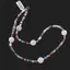 Colier Mix cristale discuri fatetate 4mm si Selenit sfere 10mm