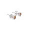 Cercei cu surub si montura picatura din argint 925, Citrin 6mm x 4mm