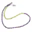 Colier Ametist sfere si Peridot banuti, 4-5mm