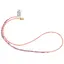 Colier Coral roz sfere si discuri fatetate 2-3mm cu Turmalina roz si Ametist 3mm