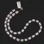 Colier Cuart roz patratele 5mm si Turmalina neagra sfere 4mm