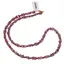 Colier Granat patratele 4mm si sfere 3mm