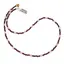 Colier Granat sfere si Cuart roz sfere fatetate, 3-4mm