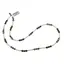 Colier Obsidian fulg de nea maroniu, Coral si Agat de copac sfere 3-4mm