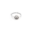 Inel din argint 925, model subtire cu cristal natural rotund - Perla de cultura masura 56