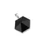 Pandantiv hexagonal onix negru 30mm