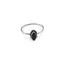 Inel din argint 925, model subtire cu cristal natural marchiza - Safir masura 56