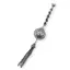Accesoriu pandantiv din argint 925, model floare solara cu ciucuri si spirale - 11,6cm