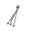 Accesoriu pandantiv din argint 925, model sfera gravata cu ciucuri impletiti - 6cm