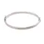 Bratara din argint 925 fixa cu inchizatoare, model liniar gravat, 4mm