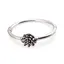 Bratara din argint 925 fixa, model cu element floral central, 5-21mm