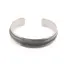 Bratara din argint 925 fixa, model lat snur impletit fin, 16mm