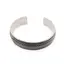 Bratara din argint 925 fixa, model lat spic si snur impletit, 17mm
