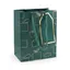 Punga pentru cadou dreptunghiulara verde, 15x12cm