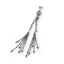 Accesoriu pandantiv din argint 925, model cu ciucuri și bile decorative - 12cm