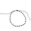 Bratara pe nod culisant Lapis Lazuli A+ discuri fatetate, 3mm