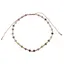 Bratara pe nod culisant Turmalina multicolora A+ discuri fatetate, 3mm