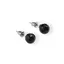 Cercei cu surub si cristal natural, Onix sfere fatetate 8mm