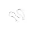 Accesoriu din Argint 925, agatatoare pentru cercei cu model plat, o pereche - 19,5x9mm