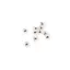 Accesoriu din Argint 925, bumb rotund, set 10 buc - 1,6x2mm