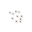Accesoriu din Argint 925, bumb rotund, set 10 buc - 2,5x3mm