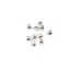 Accesoriu din Argint 925, model bumbi gravati. set 10 buc - 3,8x3,4mm