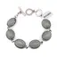 Bratara Aventurin cu montura din metal, model oval filigran