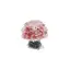 Copac din rasina cu spartura Coral rosu, 5cm