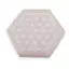 Selenit hexagonal gravat cu Floarea Vietii - 9cm