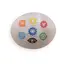 Selenit palmstone gravat cu cele 7 Chakre, 6-7cm